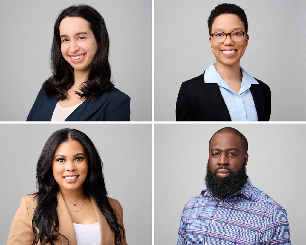 Aesthetically consistent healthcare team headshots conveying confidence, approachability, and authority.